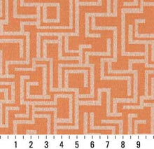 Load image into Gallery viewer, Essentials Indoor Outdoor Upholstery Drapery Maze Fabric Coral / Nectar Geometric