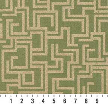 Load image into Gallery viewer, Essentials Indoor Outdoor Upholstery Drapery Maze Fabric Green / Fern Geometric
