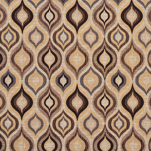 Essentials Medallion Upholstery Fabric Brown Beige Cream / Chateau Lantern