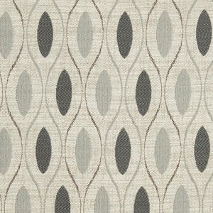 Essentials Heavy Duty Medallion Upholstery Drapery Fabric / Gray Beige