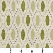 Load image into Gallery viewer, Essentials Heavy Duty Medallion Upholstery Drapery Fabric / Lime Green White