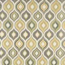 Load image into Gallery viewer, Essentials Heavy Duty Medallion Upholstery Fabric / Yellow Gray