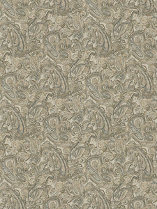 3 Colorways Paisley Upholstery Fabric Blue Gray Green Beige