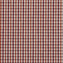 Load image into Gallery viewer, Essentials Heavy Duty Mini Check Upholstery Fabric / Burgundy Corak White
