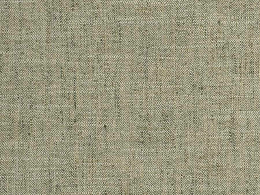Beige Sage Green MCM Mid Century Modern Tweed Herringbone Upholstery Drapery Fabric