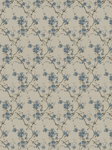 3 Colorways Botanical Upholstery Fabric Blue Green Beige