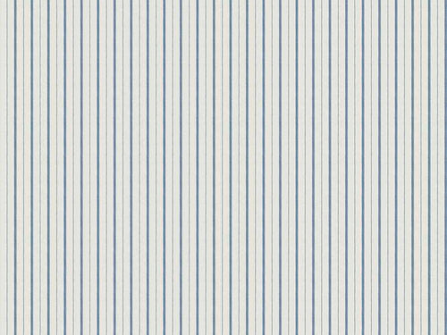 Cotton Cream French Blue Ticking Stripe Upholstery Drapery Fabric