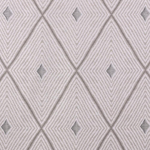 Mystic Diamond Sandstone Beige Geometric Diamond Silk Blend Fabric