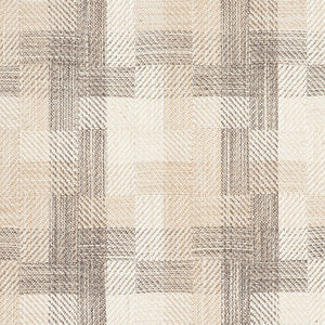 SCHUMACHER BORO PLAID FABRIC 73742 / NATURAL