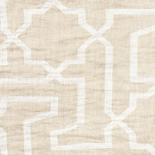 Load image into Gallery viewer, SCHUMACHER ARABESQUE MAZE SHEER FABRIC / NATURAL