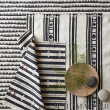 Load image into Gallery viewer, SCHUMACHER CORFU STRIPE FABRIC / NAVY
