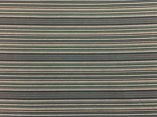 Navy Blue Teal Gray Beige Rose Pink Burgundy Railroaded Stripe Upholstery Fabric