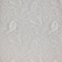 Load image into Gallery viewer, Navedano Sheer Off White Embroidered Floral Damask Drapery Fabric