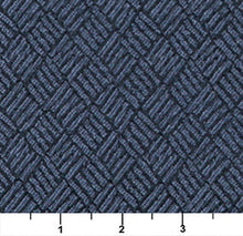 Load image into Gallery viewer, Essentials Heavy Duty Mid Century Modern Scotchgard Upholstery Fabric Navy Abstract / Atlantic