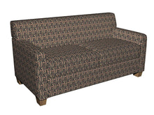 Load image into Gallery viewer, Essentials Navy Beige Red Upholstery Fabric / Port Paisley