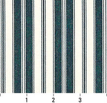 Load image into Gallery viewer, Essentials Outdoor Navy Blue Classic Stripe Upholstery Fabric
