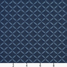 Load image into Gallery viewer, Essentials Heavy Duty Navy Geometric Medallion Upholstery Fabric / Ocean