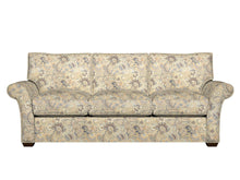 Load image into Gallery viewer, Essentials Cityscapes Navy Blue Gray Gold Beige Floral Paisley Upholstery Drapery Fabric