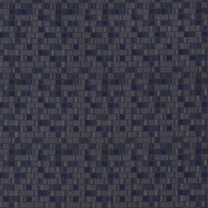 Essentials Navy Blue Gray Mosaic Upholstery Fabric / Atlantic