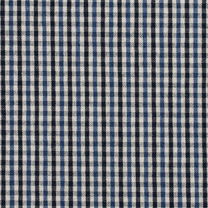 Essentials Navy Blue White Plaid Upholstery Fabric / Cobalt Check