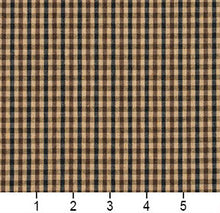 Load image into Gallery viewer, Essentials Black Brown Beige Plaid Upholstery Fabric / Espresso Check