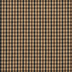 Essentials Black Brown Beige Plaid Upholstery Fabric / Espresso Check