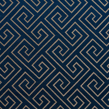 Load image into Gallery viewer, Essentials Heavy Duty Upholstery Drapery Greek Key Fabric Navy / Sapphire