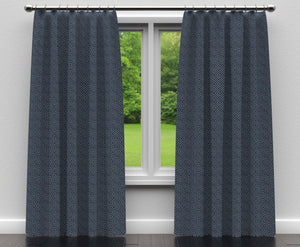 Essentials Heavy Duty Upholstery Drapery Greek Key Fabric Navy / Sapphire