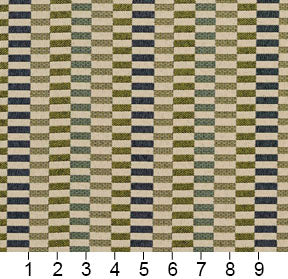Essentials Navy Teal Lime Beige Geometric Upholstery Fabric / Meadow Shift