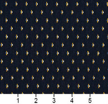 Load image into Gallery viewer, Essentials Navy Yellow Blue White Upholstery Fabric / Cobalt Dot