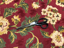 Load image into Gallery viewer, Brunschwig &amp; Fils Ombremont Grospoint Rouge Belgian Cut Velvet Red Beige Green Mustard Yellow Floral Upholstery Tapestry Fabric
