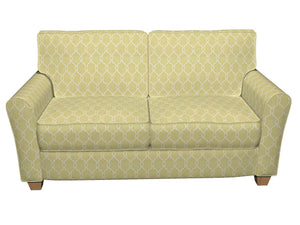 Essentials Linen Upholstery Drapery Fabric Olive Ivory Embroidered Trellis Geometric