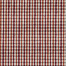Load image into Gallery viewer, Essentials Orange Maroon White Plaid Upholstery Fabric / Spice Check