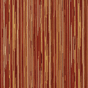 Essentials Orange Yellow Ivory Stripe Upholstery Fabric / Canyon