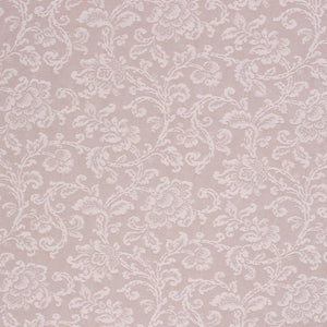 Neutral Botanical Chenille Damask Upholstery Drapery Fabric Cream / Parchment RMIL1