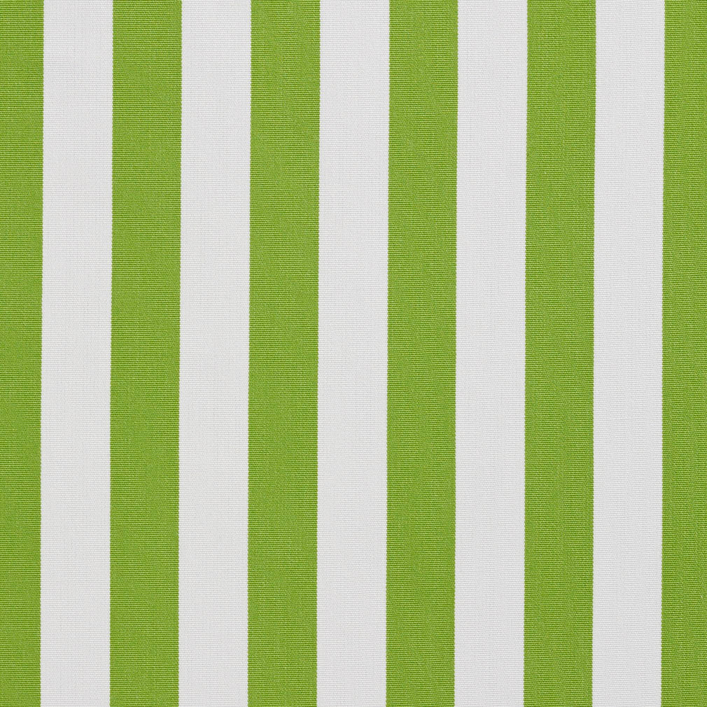 Essentials Outdoor Lime Canopy Green White Stripe Upholstery Fabric