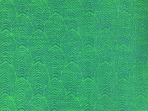 Parakeet Green Navy buy Blue Textured Fern Peacock Pattern Upholstery Fabric