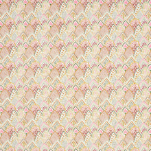 Load image into Gallery viewer, SCHUMACHER ALBIZIA EMBROIDERY FABRIC / PINK &amp; LEAF