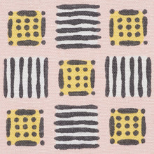 Load image into Gallery viewer, SCHUMACHER MOTTLEY GRID FABRIC / PINK LEMONADE