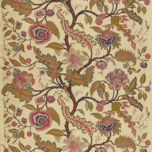 Load image into Gallery viewer, SCHUMACHER SINHALA LINEN PRINT FABRIC / POMEGRANATE