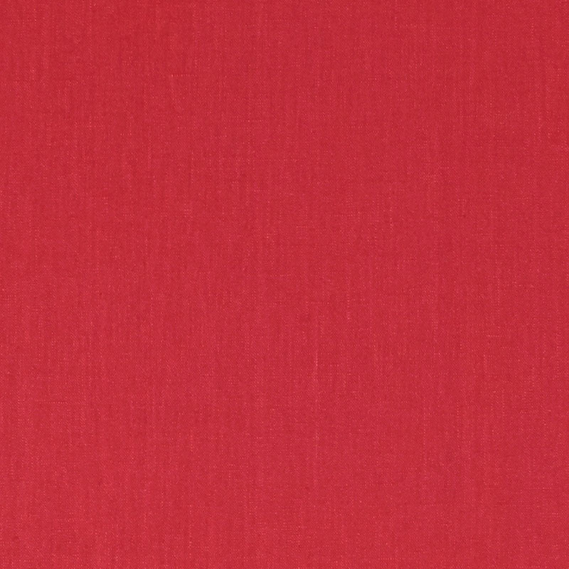 SCHUMACHER LANGE GLAZED LINEN FABRIC / POPPY