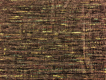 Load image into Gallery viewer, Plum Eggplant Purple Tweed Chenille Mid Century Modern Upholstery Fabric