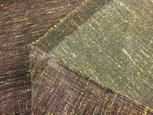 Load image into Gallery viewer, Plum Eggplant Purple Tweed Chenille Mid Century Modern Upholstery Fabric