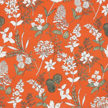 Load image into Gallery viewer, 5 Colors Floral Drapery Upholstery Fabric Orange Blush Blue / RMIL14