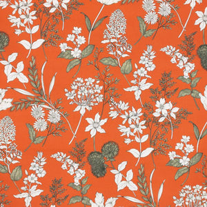 5 Colors Floral Drapery Upholstery Fabric Orange Blush Blue / RMIL14