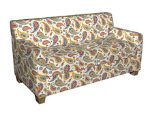 Load image into Gallery viewer, Essentials Drapery Upholstery Paisley Fabric / Blue Yellow White