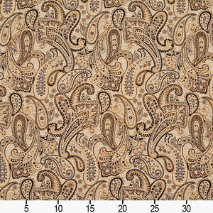 Essentials Paisley Upholstery Fabric Brown Beige Cream / Chateau Phoenix