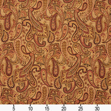 Load image into Gallery viewer, Essentials Paisley Upholstery Fabric Brown Pink Beige / Tiki Phoenix