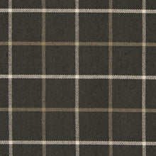 Load image into Gallery viewer, Essentials Heavy Duty Plaid Upholstery Drapery Fabric / Dark Grey White Beige