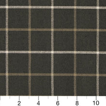 Load image into Gallery viewer, Essentials Heavy Duty Plaid Upholstery Drapery Fabric / Dark Grey White Beige